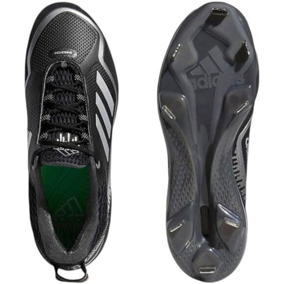 Adidas Icon 7 Dripped Out Metal Baseball Cleats Black Men\'s 10 New with Tags H00 main image 11